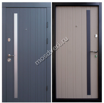 Серая входная дверь в квартиру SVDV-18 - купить от производителя Мосдвери Серая входная дверь в квартиру SVDV-18